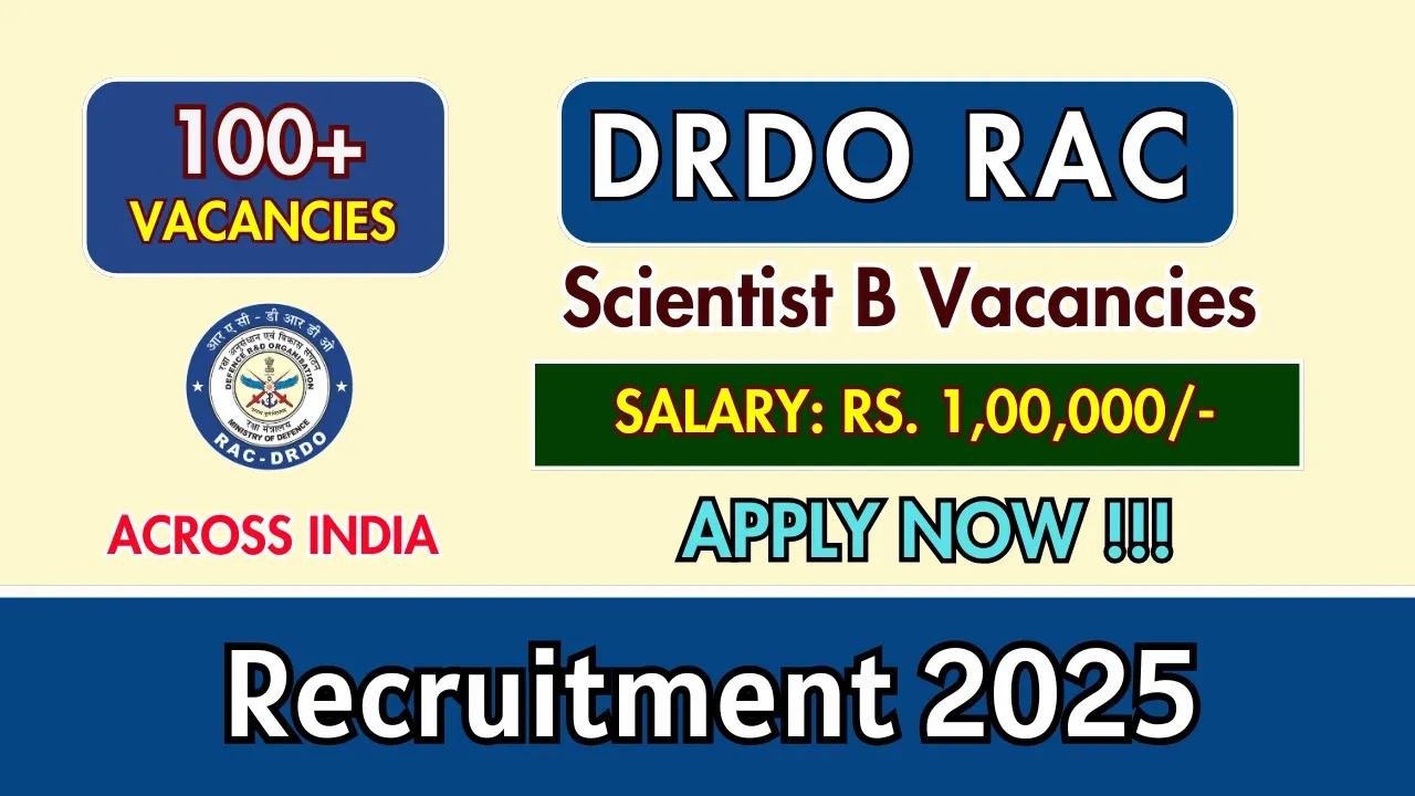 DRDO RAC Scientist Recruitment 2025