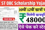 ST SC OBC Scholarship 2025 (एसटी एससी ओबीसी स्कॉलरशिप 2025)